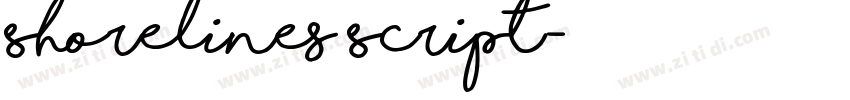Shorelines Script字体转换 Shorelines Script字体转换